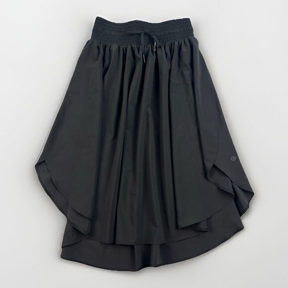 Lululemon The Everyday Skirt Black Size 4 Womens Athleisure Yoga City Life - Picture 2 of 8
